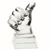 Picture of Clear Glass Thumbs Up On Base - 5.5in
