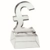 Picture of Clear Glass Pound Sign On Base - 4.75in