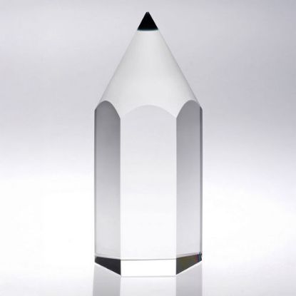 Picture of Clear Glass Chunky Pencil Award
