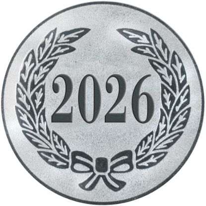 Picture of Metal 2026 Year Date Centre 50mm Silver
