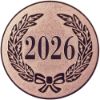 Picture of Metal 2026 Year Date Centre 25mm Bronze - 1in