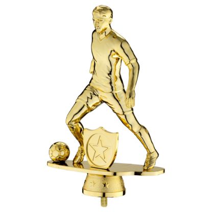 Picture of Gold Male Plastic Football Figure (1in Centre)