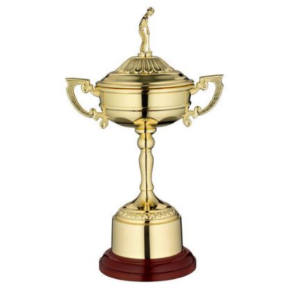 Picture of Gold Finish Ryder Cup On Round Base With Plinth