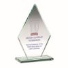 Picture of Jade Glass Tall Diamond Plaque (10mm Thick) - 7in