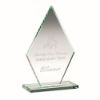Picture of Jade Glass Tall Diamond Plaque (10mm Thick) - 7in