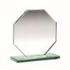 Picture of Jade Glass Octagon Plaque (10mm Thickness) - 4.5in