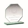 Picture of Jade Glass Octagon Plaque (10mm Thickness) - 4.5in