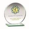 Picture of Jade Glass Round Plaque (10mm Thick) - 4.25in