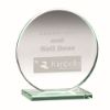Picture of Jade Glass Round Plaque (10mm Thick) - 4.25in