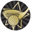 Picture of Golf Gold|black Printed Centre 50mm - 2in