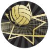 Picture of Volleyball Gold|black Printed Centre 50mm - 2in
