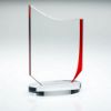 Picture of Clear|red Glass Plaque (10mm Thick) - 7.75in