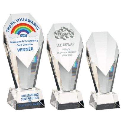 Picture of Clear Glass Obelisk On Base - 8.25in