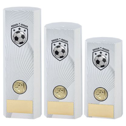 Picture of White Plastic Filled Column Football (1in Cen)