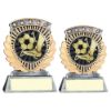 Picture of Pew|gold 5 Star Holder With Vinyl Football Insert & Plate - 3.75in