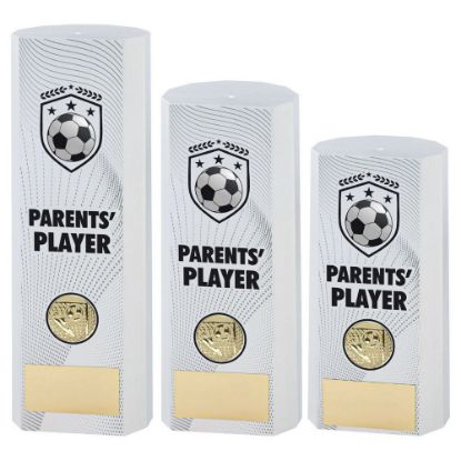 Picture of White Plastic Filled Column Football Parents Player (1in Cen) - 6in
