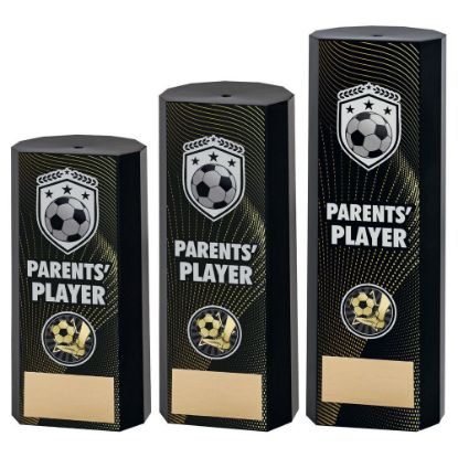 Picture of Black Plastic Filled Column Football Parents Player (1in Cen) - 8.25in