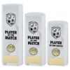 Picture of White Plastic Filled Column Football Player Of The Match (1in Cen) - 6in