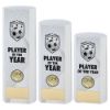 Picture of White Plastic Filled Column Football Player Of The Year (1in Cen) - 7in
