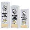 Picture of White Plastic Filled Column Football Thank You Coach (1in Cen) - 6in