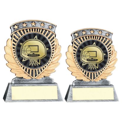 Picture of Pew~gold 5 Star Holder With Vinyl Basketball Insert & Plate