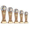 Picture of Brz|pew|gold Football On Silhouette Column With Plate (1in Cen) - 5.75in