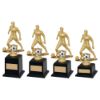 Picture of Gold|black Plastic Male Football Figure On Filled Base (1in Cen) - 8.5in
