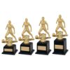 Picture of Gold|black Plastic Female Football Figure On Filled Base (1in Cen) - 8.5in