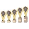 Picture of Gold Holder + Top Goal Scorer Disc & Cream Marble Trophy (1in Cen) - 11in