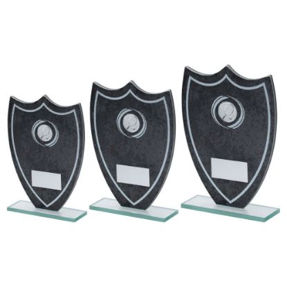 Picture of Stone Effect Glass Shield With Tennis Centre And Plate