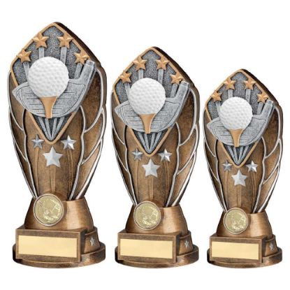 Picture of Bz~silv Diamond Column + Golf Disc & Plate (1in Cen)