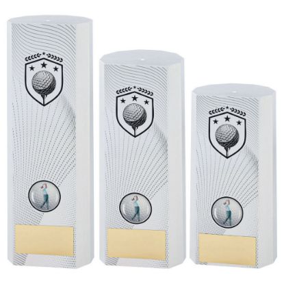 Picture of White Plastic Filled Column Golf (1in Cen)