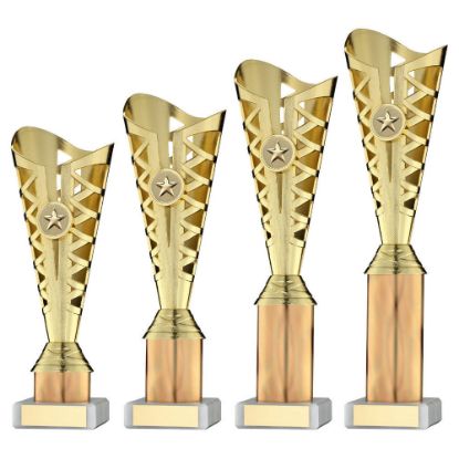 Picture of Gold Plastic Titan Cup Assembled On Marble (1in Cen)