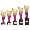Picture of Gold|purple Plastic Titan Cup On Blk Marble Assembled Trophy (1in Cen) - 9.25in