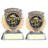 Picture of Pew|gold 5 Star Holder With Vinyl Sports Day Insert & Plate - 3.75in