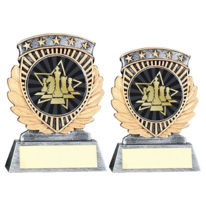 Picture of Pew~gold 5 Star Holder With Vinyl Chess Insert & Plate