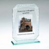 Picture of Jade Glass Rectangle + Silver Lined Edges (4mm Thick) - 7.5in