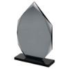 Picture of Smoked Black Glass Diamond Plaque (10mm Thick) - 8in