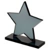 Picture of Smoked Black Glass Star Plaque (10mm Thick) - 6.25in