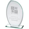Picture of Jade Glass Plaque With Frosted Sides (6mm Thick) - 6.75in