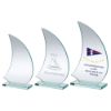 Picture of Jade Glass Sail Plaque (6mm Thick) - 8in