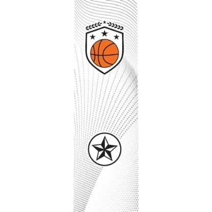 Picture of Basketball Clear Printed Rectangle For Fp25