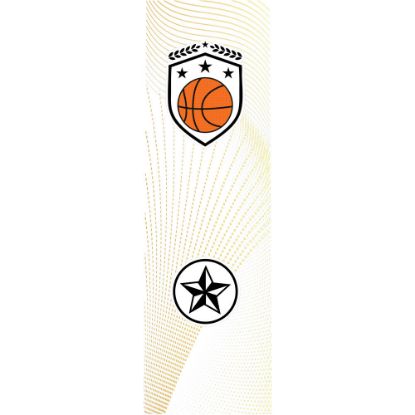 Picture of Basketball Clear Printed Rectangle For Fp35