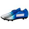 Picture of Filled Plastic Footballl Boot Silver|blue (1" Centre) - 6.75 X 2.75in