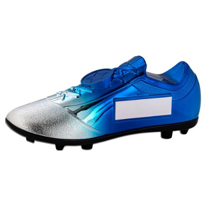 Picture of Filled Plastic Footballl Boot In Silver~blue (1" Centre)