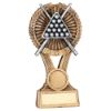 Picture of Brz|gold|pew Pool|snooker Round Wreath On V Riser (1in Cen) - 5in