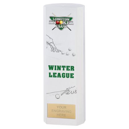 Picture of Filled Plastic Column In White - 8.25in