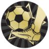 Picture of Football Gold|black Printed Centre 25mm - 1in
