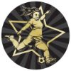 Picture of Football Female Gold|black Printed Centre 25mm - 1in