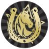 Picture of Horse Gold|black Printed Centre 25mm - 1in